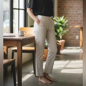 White House Black Market Beige Slim Ankle Pants